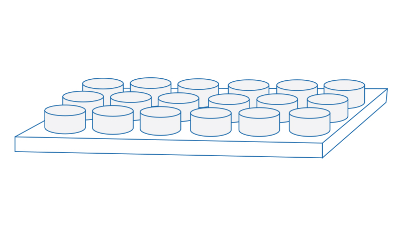Indium bump drawing